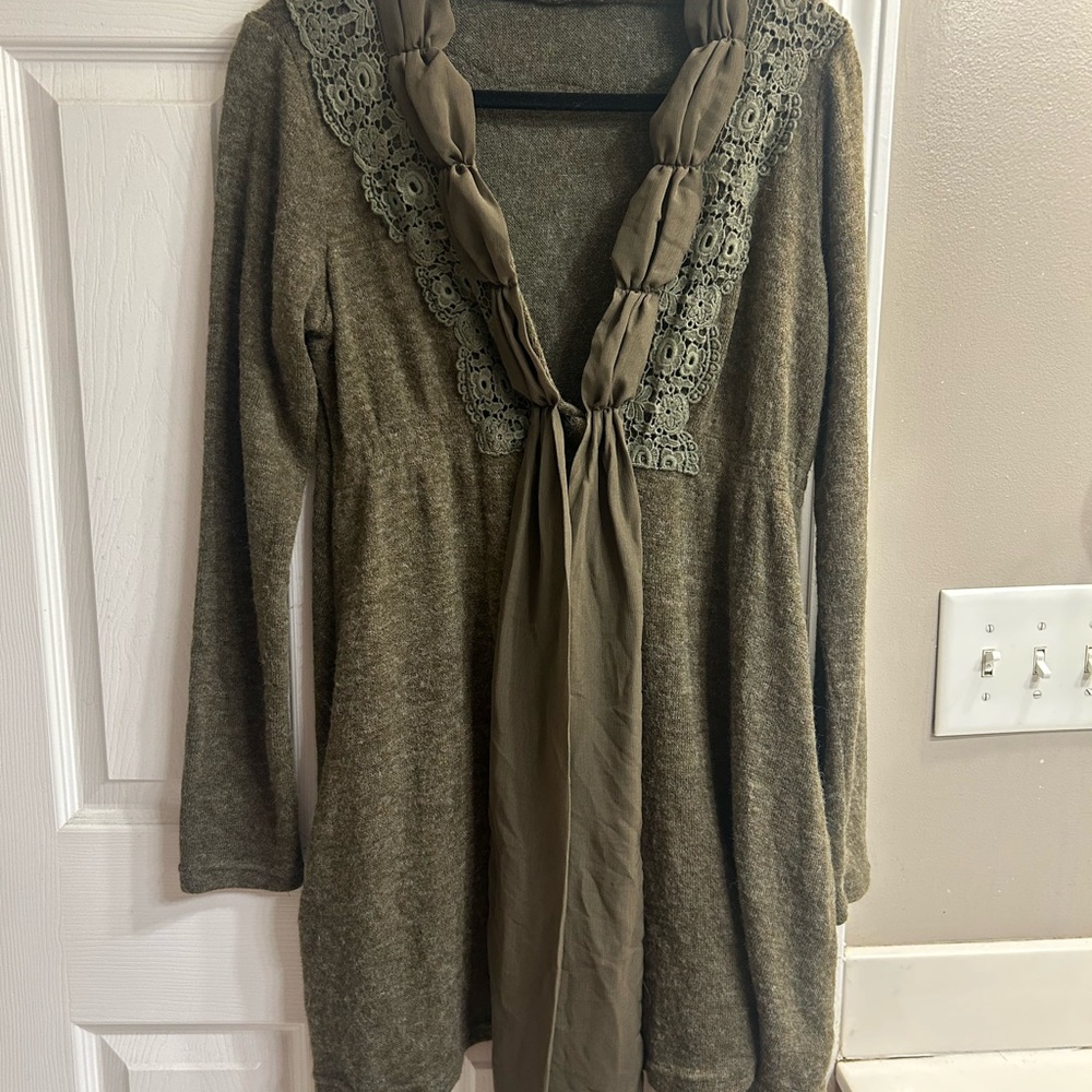 Altar'd State Brown Textured Dress